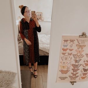 | Patterned Midi Dress |